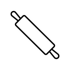 Rolling Pin Icon for Baking, Pastry Making, and Kitchen Utensils Illustrations