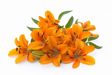 flower Photography, Lilium monadelphum, Isolated on white Background