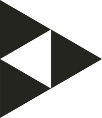 A triangle shape vector embodies geometric elegance, defined by three points connected with straight lines, illustrating balance and simplicity in design.