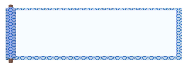 日本の古い巻物の古文書風のフレーム