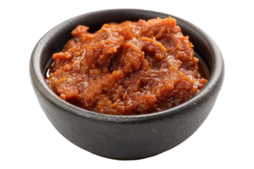 Traditional meat paste isolated on transparent background