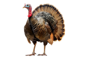 Turkey bird isolated on transparent background