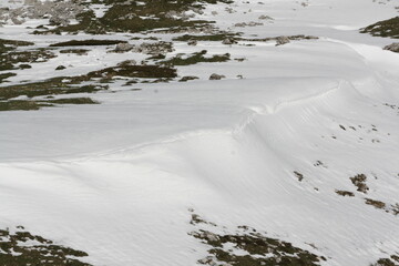 Paysage de montagne enneigé