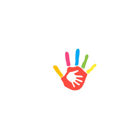 Kids Autism Hand logo