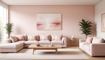 Photo interior modern design room 3D illustration