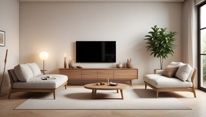 Photo interior modern design room 3D illustration