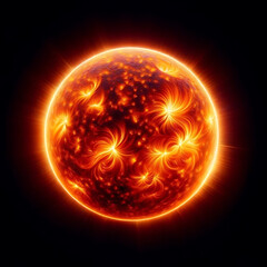 sun in fire
