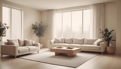 Photo interior modern design room 3D illustration