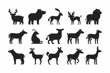Obraz premium animals icons