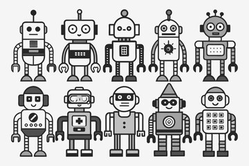 robots icons