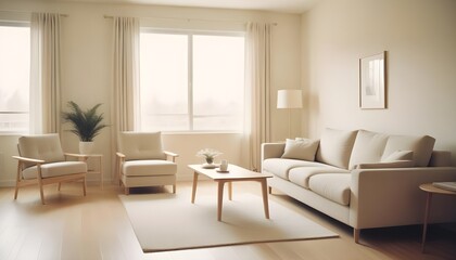 Fototapeta premium Photo interior modern design room 3D illustration