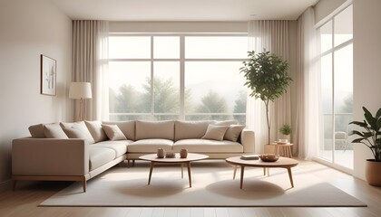 Fototapeta premium Photo interior modern design room 3D illustration