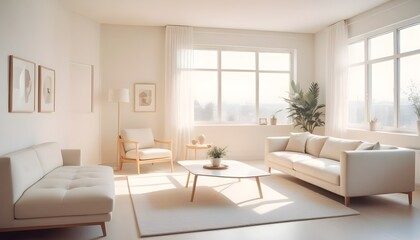 Photo interior modern design room 3D illustration