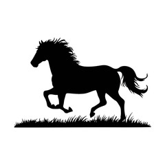 Horse silhouette vector 