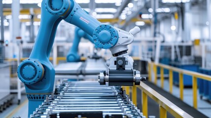 Robotics technology, industrial machinery, AI, automated systems, manufacturing robots, production efficiency, smart factory, engineering 