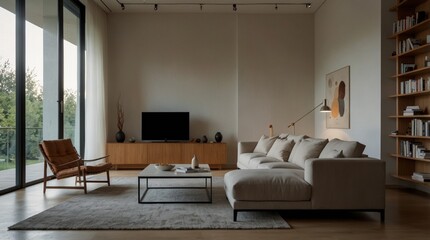 minimalist modern living room influenced by the contemporary elegance