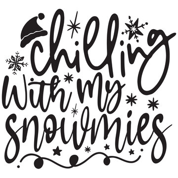 chilling with my snowmies  it's a very speacial deisign