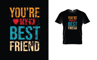 Obraz premium Happy Friendship day t shirt design