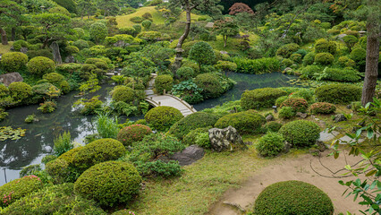 山形 鶴舞園 庭園風景