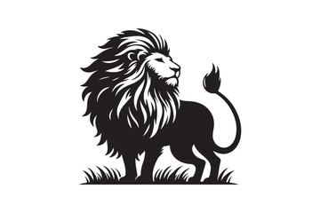  Lion silhouette vector art illustration