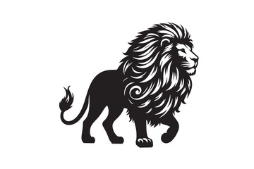  Lion silhouette vector art illustration