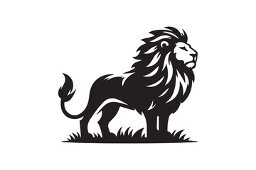  Lion silhouette vector art illustration