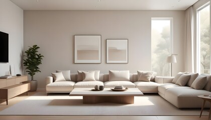 Photo interior modern design room 3D illustration