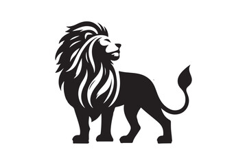  Lion silhouette vector art illustration