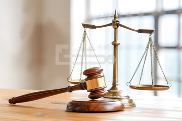 gavel and scale of justice