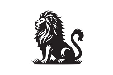  Lion silhouette vector art illustration