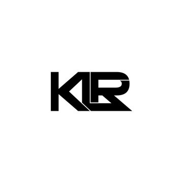 klr typography letter monogram logo design
