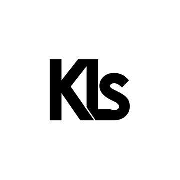 kls initial letter monogram logo design