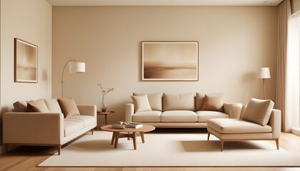 Photo interior modern design room 3D illustration