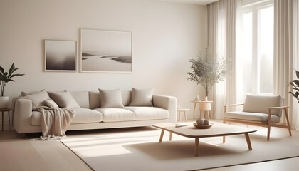 Photo interior modern design room 3D illustration