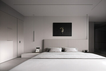 Dark living room interior with black empty wall. Stylish Interior Design Background. Industrial Living Room