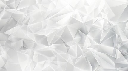 Abstract white and gray polygonal background with geometric shapes, modern and minimalist design