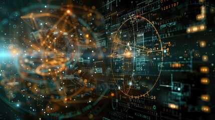 Obraz premium Elegant Mathematical Equations Visualization: Showcasing Beauty of Numbers 