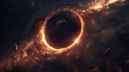 A Black Hole Enigmatic Photograph of Challenging Our Understanding of Space