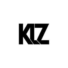 klz lettering initial monogram logo design