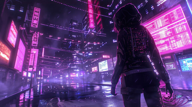 A computer hacker commits crimes in the digital world. Displaying real programming scripts codes and hacking tools. Malware concept. Hacker background.