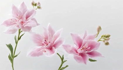 Fototapeta premium bouquet of pink lilies