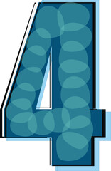 Blue pattern number 4