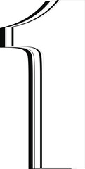 Number 1, white font