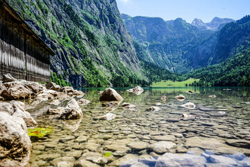 landscape in the alps
