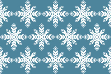 Geometric,thai pattern. seamless ,Traditional ethnic,thai pattern, fabric pattern for textiles,rugs, wallpaper, clothing, sarong, batik,wrap,embroidery,print, background,cover, illustration,blue 