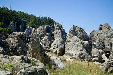 Rock Formations Near Chuam Candlestick Rock