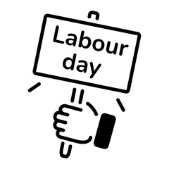 Get a glimpse of protest line style icon 