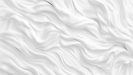 Obraz premium Delicate Hair-like Patterns on a White Canvas