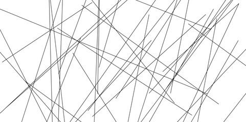 Abstract background with lines. Black lines on White paper. Line wavy abstract vector background