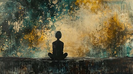 Obraz premium Generate an image that captures the solitude of artistic exploration